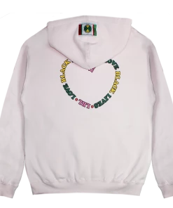 Cross Colours New Arrivals Love Black Lives Hoodie - Pink