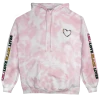 Cross Colours New Arrivals Love Black Lives Hoodie - Pink Tie Dye