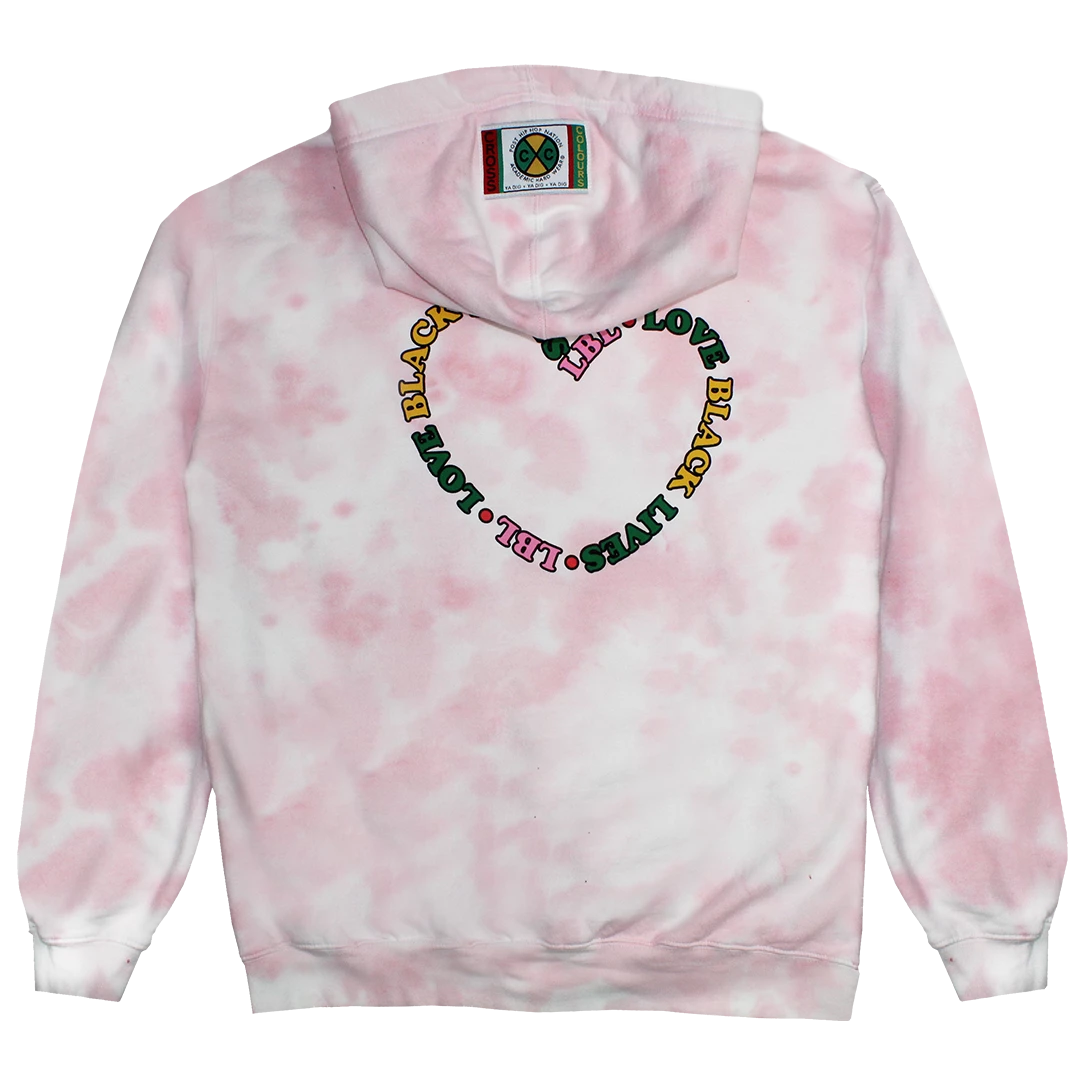 Cross Colours New Arrivals Love Black Lives Hoodie - Pink Tie Dye 4 Cross Colours New Arrivals Love Black Lives Hoodie - Pink Tie Dye