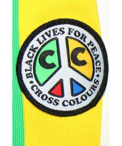 Cross Colours Black Lives For Peace Color Block Knitted Short - Black/Blue