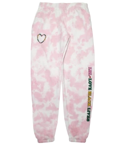 Cross Colours Love Black Lives Jogger - Pink Tie Dye New Arrivals