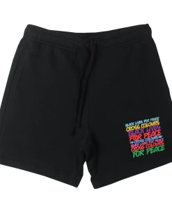 Cross Colours Black Lives For Peace Short - Black