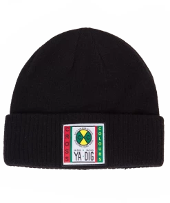 Classic Logos Cross Colours Label Logo Beanie - Black