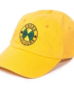 Cross Colours Classic Embroidered Dad Hat - Yellow