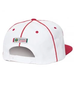 Cross Colours Soutache Snapback - White/Red New Arrivals