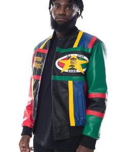 Cross Colours Midnight Summers Magic Leather Jacket - Multi