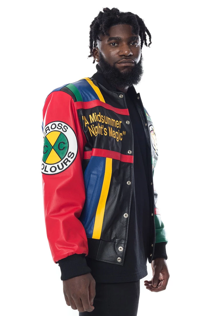 Cross Colours Midnight Summers Magic Leather Jacket - Multi