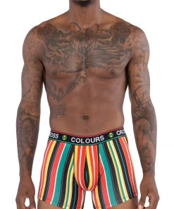 New Arrivals Cross Colours Retro Barcode Boxer Brief