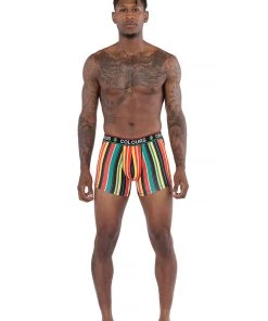New Arrivals Cross Colours Retro Barcode Boxer Brief