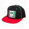 Cross Colours Soutache Snapback - Black/Red/Green