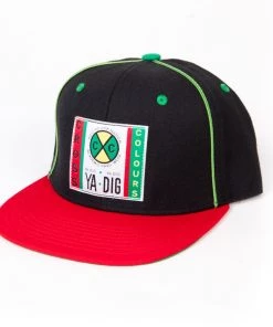 Cross Colours Soutache Snapback - Black/Red/Green