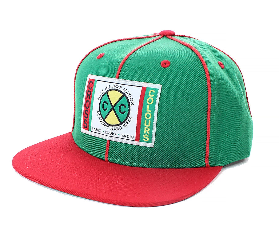 Cross Colours Soutache Snapback - Green/Red 3 Cross Colours Soutache Snapback - Green/Red