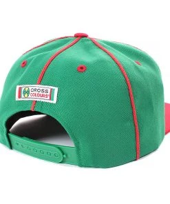 Cross Colours Soutache Snapback - Green/Red