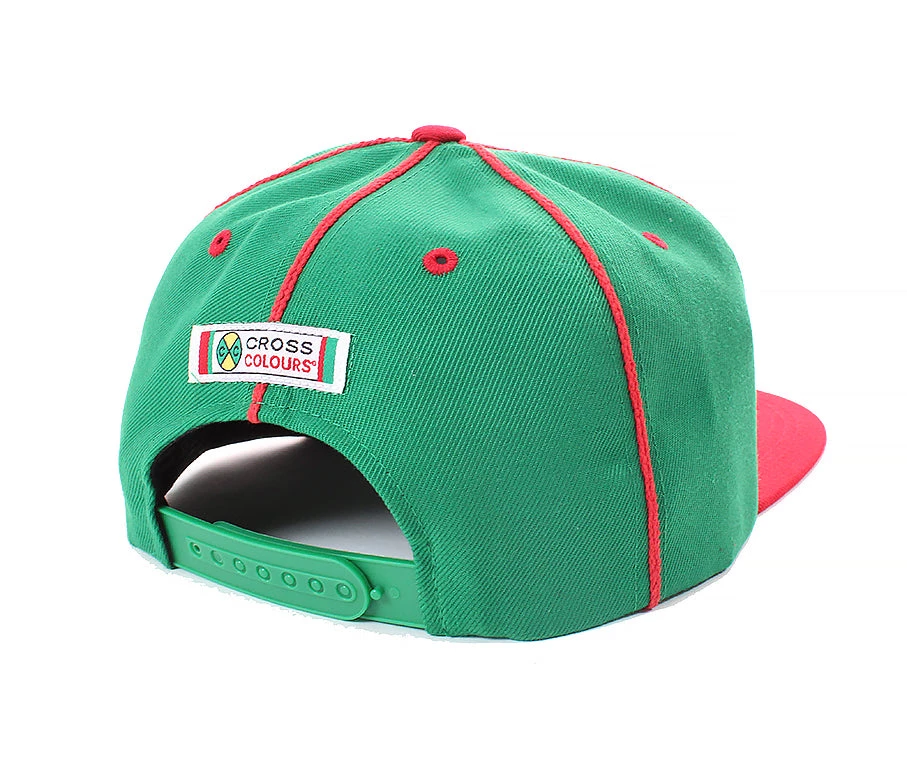 Cross Colours Soutache Snapback - Green/Red 4 Cross Colours Soutache Snapback - Green/Red