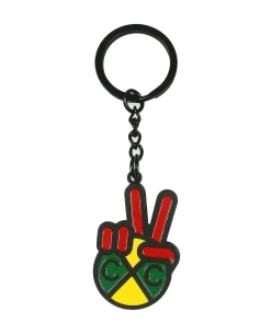 Cross Colours Peace Hand Keychain