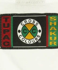 Cross Colours Tupac Keep Ya Head Up T Shirt - White New Arrivals