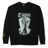 New Arrivals Cross Colours Tupac Praying Hands Crewneck - Black