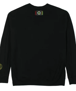 New Arrivals Cross Colours Tupac Praying Hands Crewneck - Black