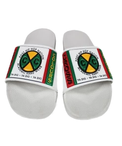 Cross Colours Label Logo Slides - White